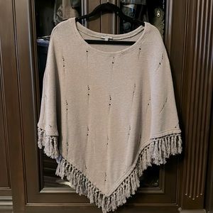 Organic cotton poncho